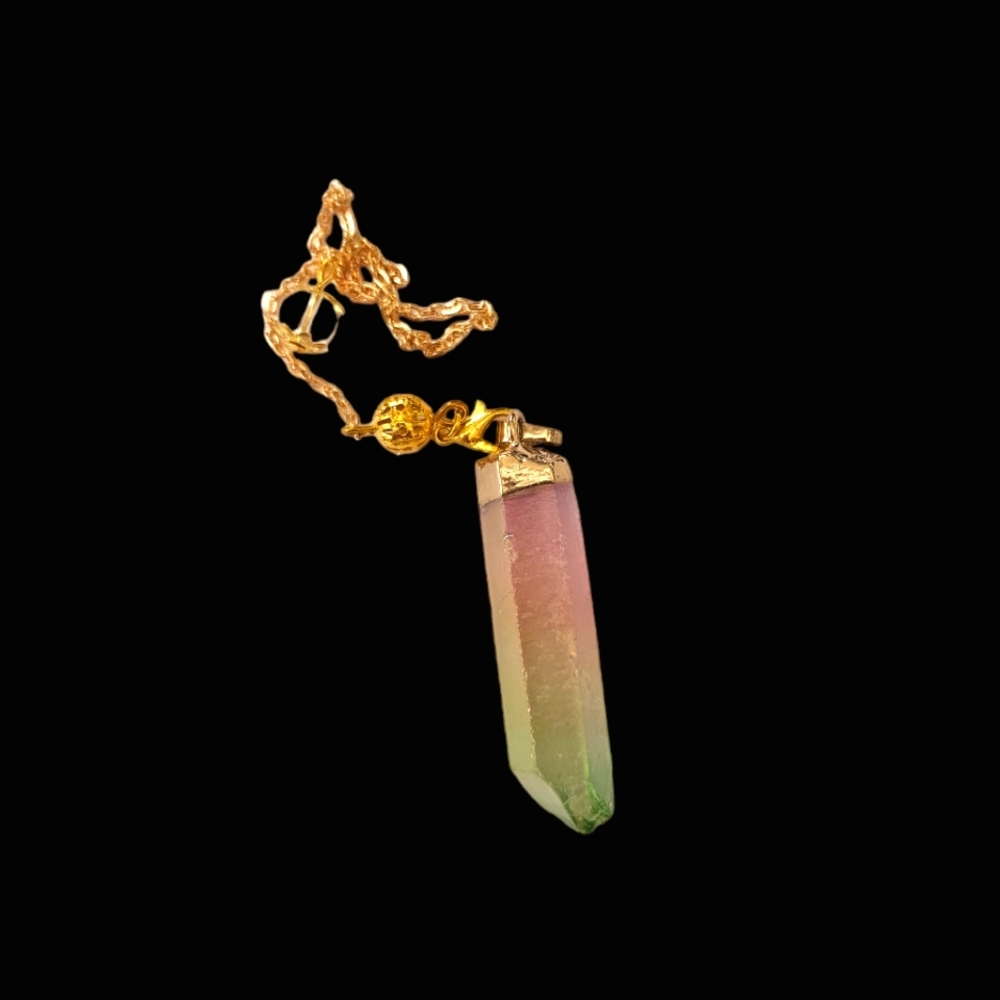 Watermelon Quartz Pendulum - Picture 2 of 7